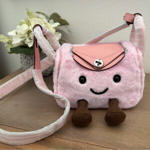 Pink Plush Shoulder Bag